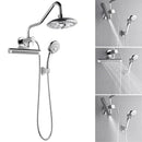 Forno Acqua Fall Mini 8-Inch Overhead Rainfall Shower with 1.8 GPM Flow Rate, Handheld, Body Jets in Polished Stainless Steel (SMW2CP-C8)