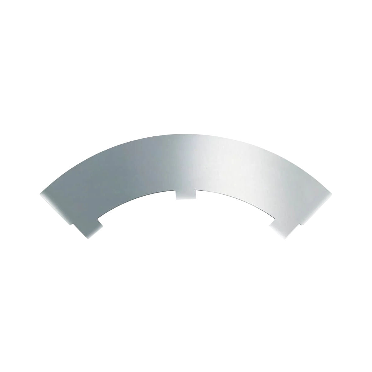 Gray metal circular insert with vented openings