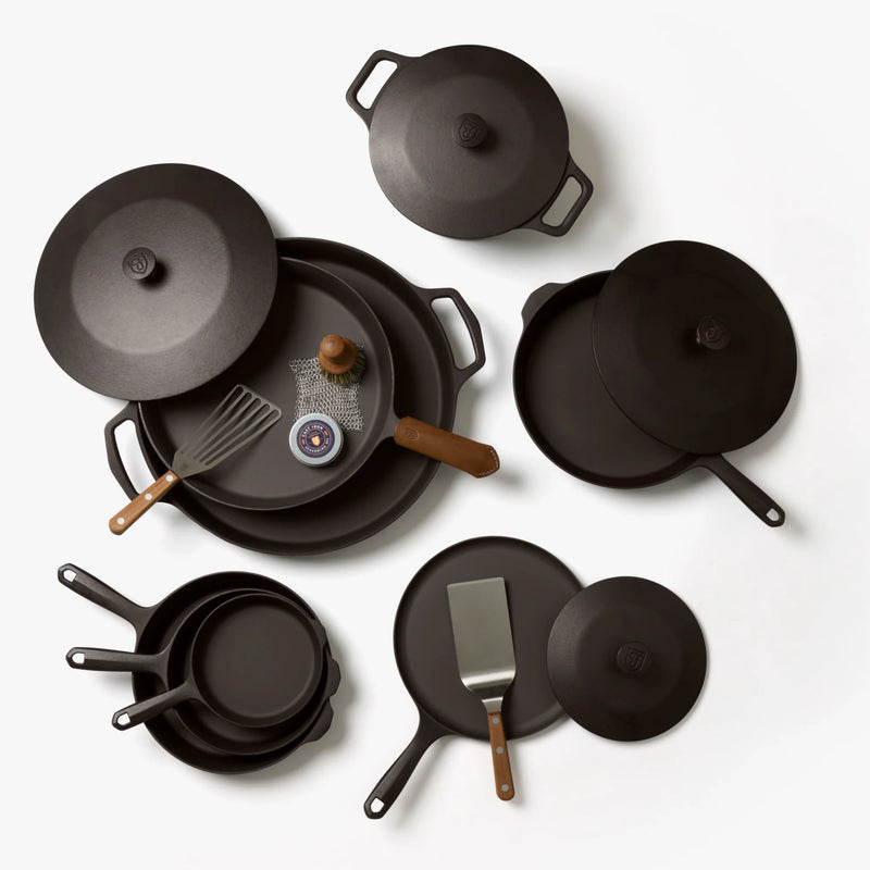 Field Company Twelve-Piece Cast Iron Cookware Set & Accessories