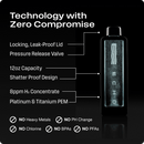 Echo Water - Echo Flask Hydrogen 12 Oz Water Bottle with Smart Tracking and Touch Screen Display (EC-Machine-Flask)