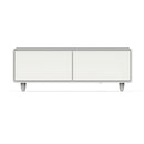 Forno Evoluto Tavolo 51-Inch Smart Coffee Table Refrigerators - Dual Drawers, Bluetooth 5.0 Audio, Wireless Charging & RGB Ambient Light in White (FCTFR7006-51WHT)