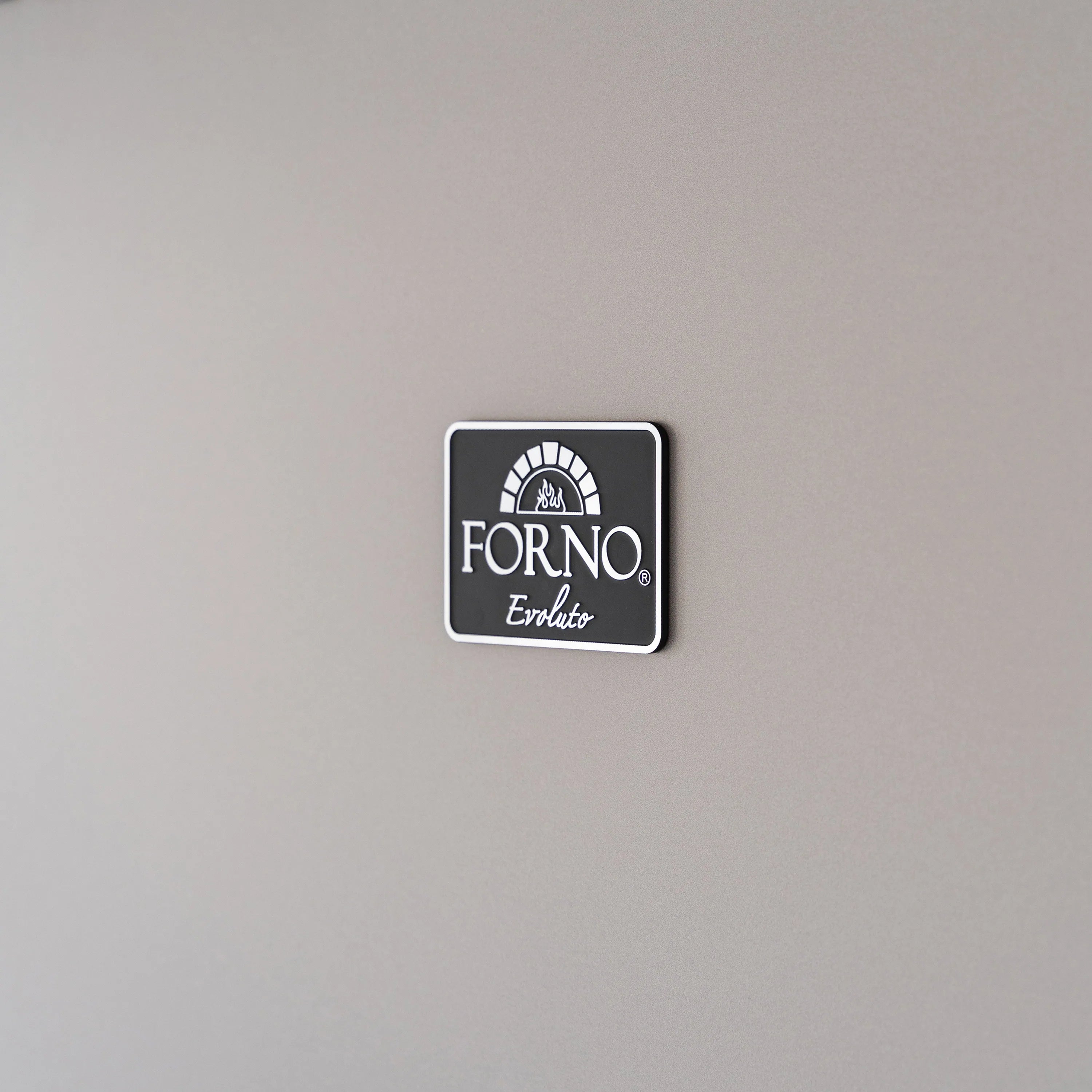 Forno smart bar cooler table logo on dark sandstone black cabinet