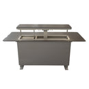 Forno Elevato Smart Bar Table in Sandstone Black with 5.3 Cu.Ft Refrigerator and Freezer with Bluetooth Control (FBTFR7037-72BLK)