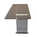 Forno Elevato Smart Bar Table in Sandstone Black with 5.3 Cu.Ft Refrigerator and Freezer with Bluetooth Control (FBTFR7037-72BLK)