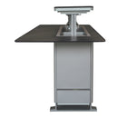 FORNO Elevato Smart Bar Table with 5.2 Cu. Ft. Fridge/Freezer, Motorized Lift System, Bluetooth Control in Midnight Marble (FBTFR7037-72GRY)