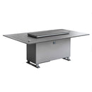 Forno Cinetico Smart Dining Table in Sandstone Black with 5.3 Cu.Ft Refrigerator and Freezer with Bluetooth Control (FDTFR7044-86BLK)