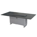 FORNO Cinetico Smart Dining Table with 5.3 Cu. Ft. Fridge/Freezer, Motorized Lift System, Bluetooth Control in Midnight Marble (FDTFR7044-86GRY)