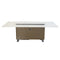 Forno Cinetico Smart Dining Table in White with 5.3 Cu.Ft Refrigerator and Freezer with Bluetooth Control (FDTFR7044-86WHT)