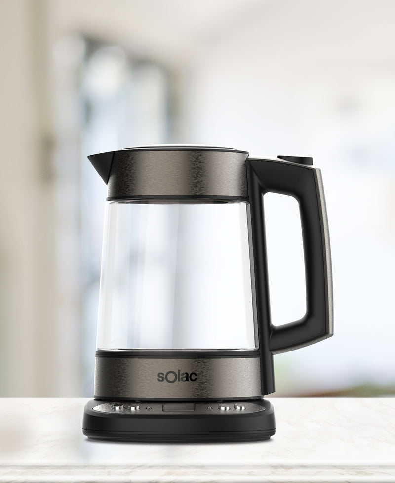 Solac Aroa Premium Temp Control Glass Kettle (SMD-330T)