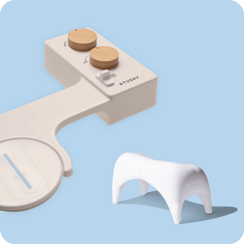 TUSHY Spa 3.0 Premium Bidet Attachment, Dual Temp Cold & Warm Water, Self Cleaning, Adjustable Pressure Nozzle & Angle Control