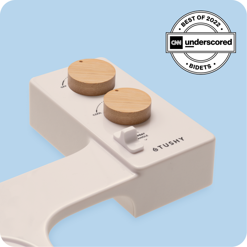 TUSHY Spa 3.0 Premium Bidet Attachment, Dual Temp Cold & Warm Water, Self Cleaning, Adjustable Pressure Nozzle & Angle Control