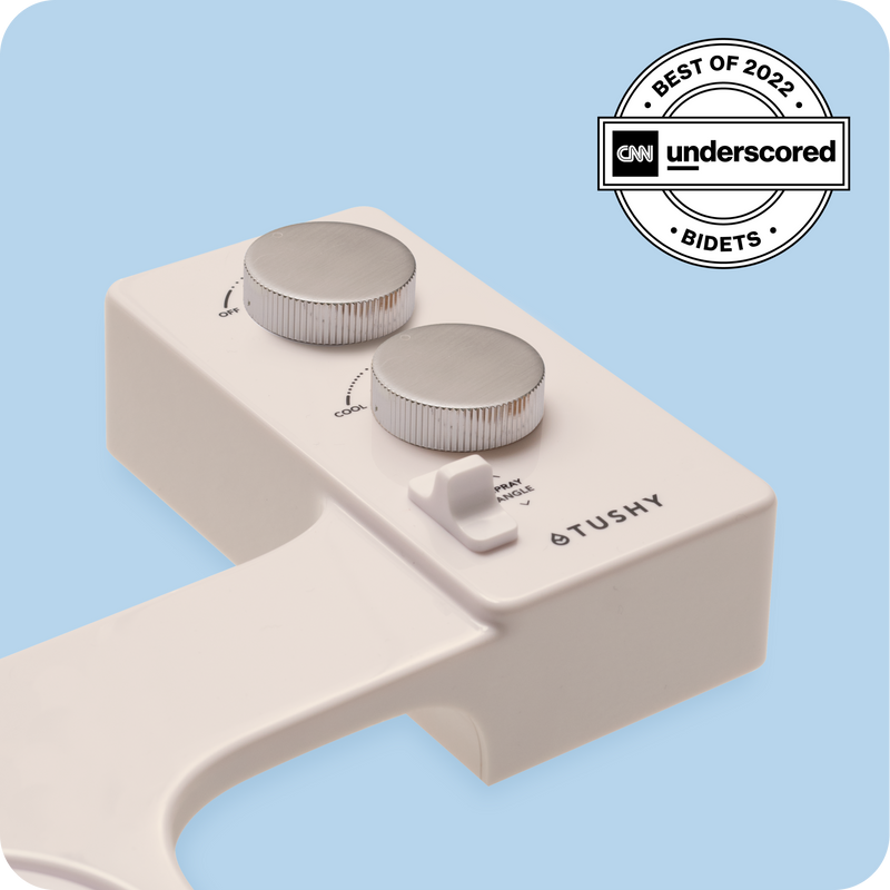 TUSHY Spa 3.0 Premium Bidet Attachment, Dual Temp Cold & Warm Water, Self Cleaning, Adjustable Pressure Nozzle & Angle Control
