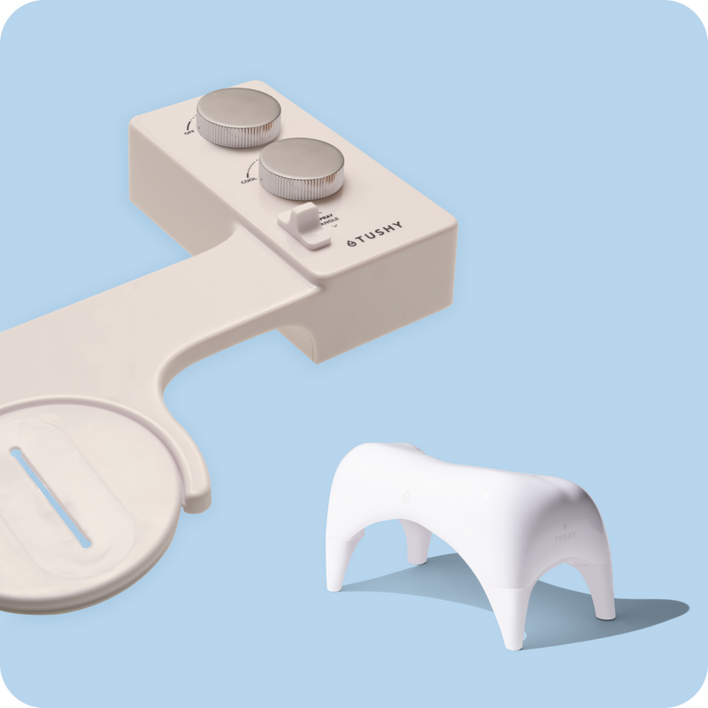 TUSHY Spa 3.0 Premium Bidet Attachment, Dual Temp Cold & Warm Water, Self Cleaning, Adjustable Pressure Nozzle & Angle Control