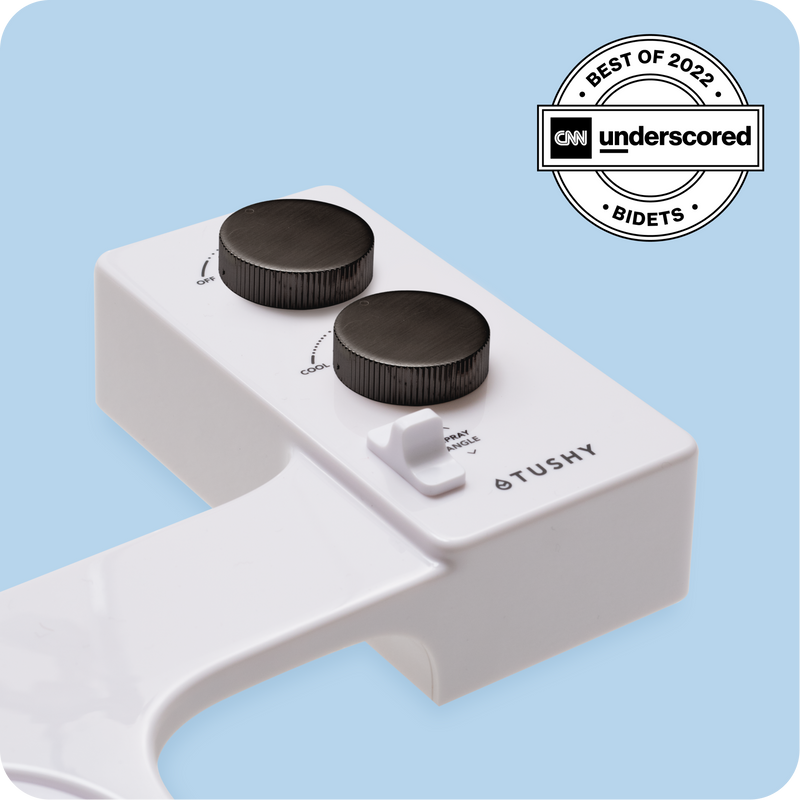 TUSHY Spa 3.0 Premium Bidet Attachment, Dual Temp Cold & Warm Water, Self Cleaning, Adjustable Pressure Nozzle & Angle Control