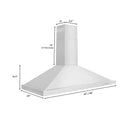 ZLINE 4-Piece Appliance Package - 48-Inch Gas Range, Hood, Refrigerator, and Dishwasher in Stainless Steel