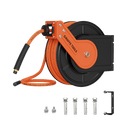 Giraffe Tools 3/8-Inch, 25 Ft. - 50 Ft. Retractable Air Hose Reel with Alloy Steel Reel