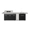Thor Kitchen 10 Ft. Outdoor Kitchen Island with Gas Grill, Side Burner, Sink & 15-Inch Built-In Ice Maker with Countertop, 77,000 BTU in Black (TBG573PB-TIM1511)