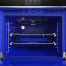 Thor Kitchen 6-Piece Pro Appliance Package - 36-Inch Gas Cooktop, Electric Wall Oven, Pro-Style Wall Mount Hood, Refrigerator with Water Dispenser, Dishwasher & Microwave Drawer in Stainless Steel