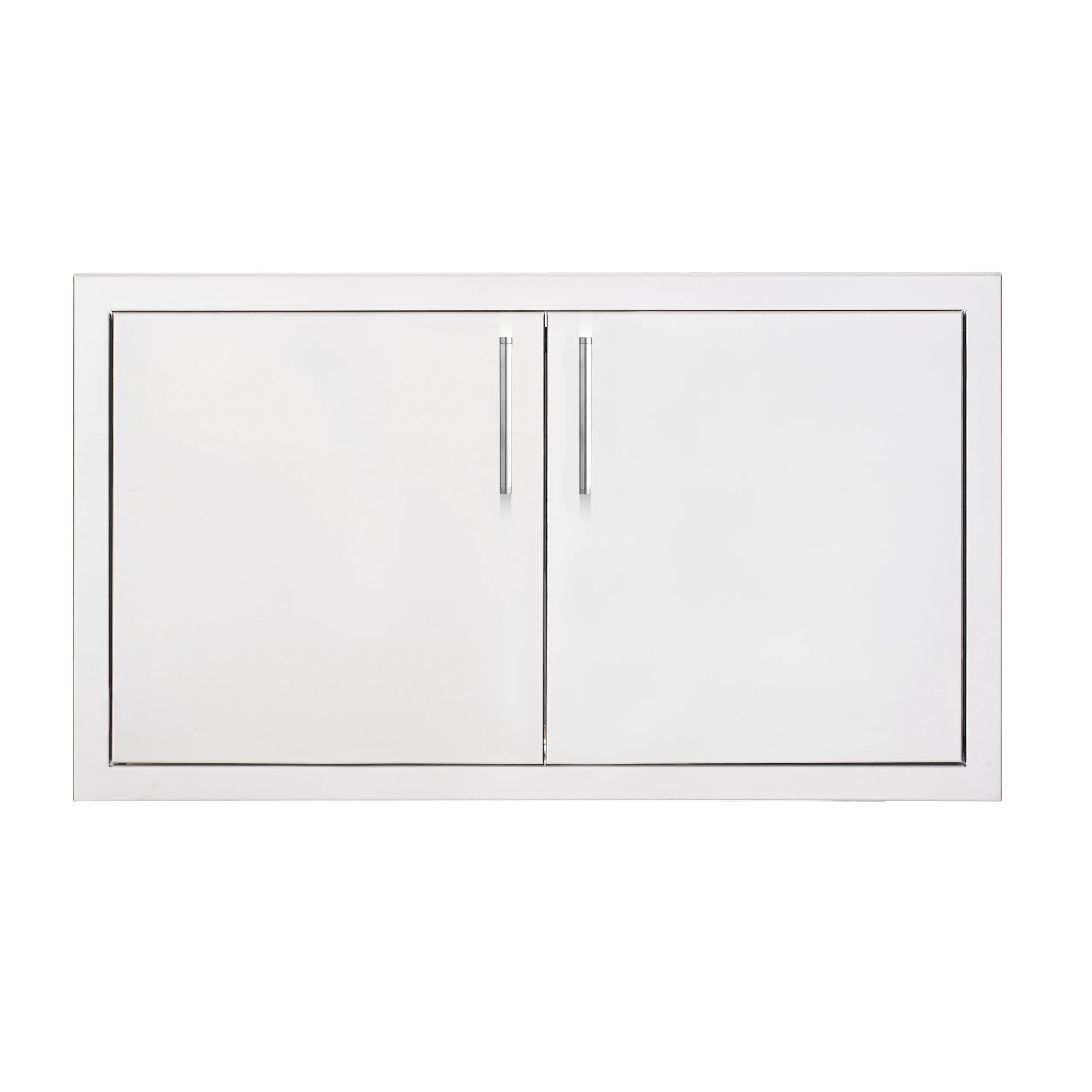 TrueFlame 30-inch double access door with two hinged panels and vertical bar handles