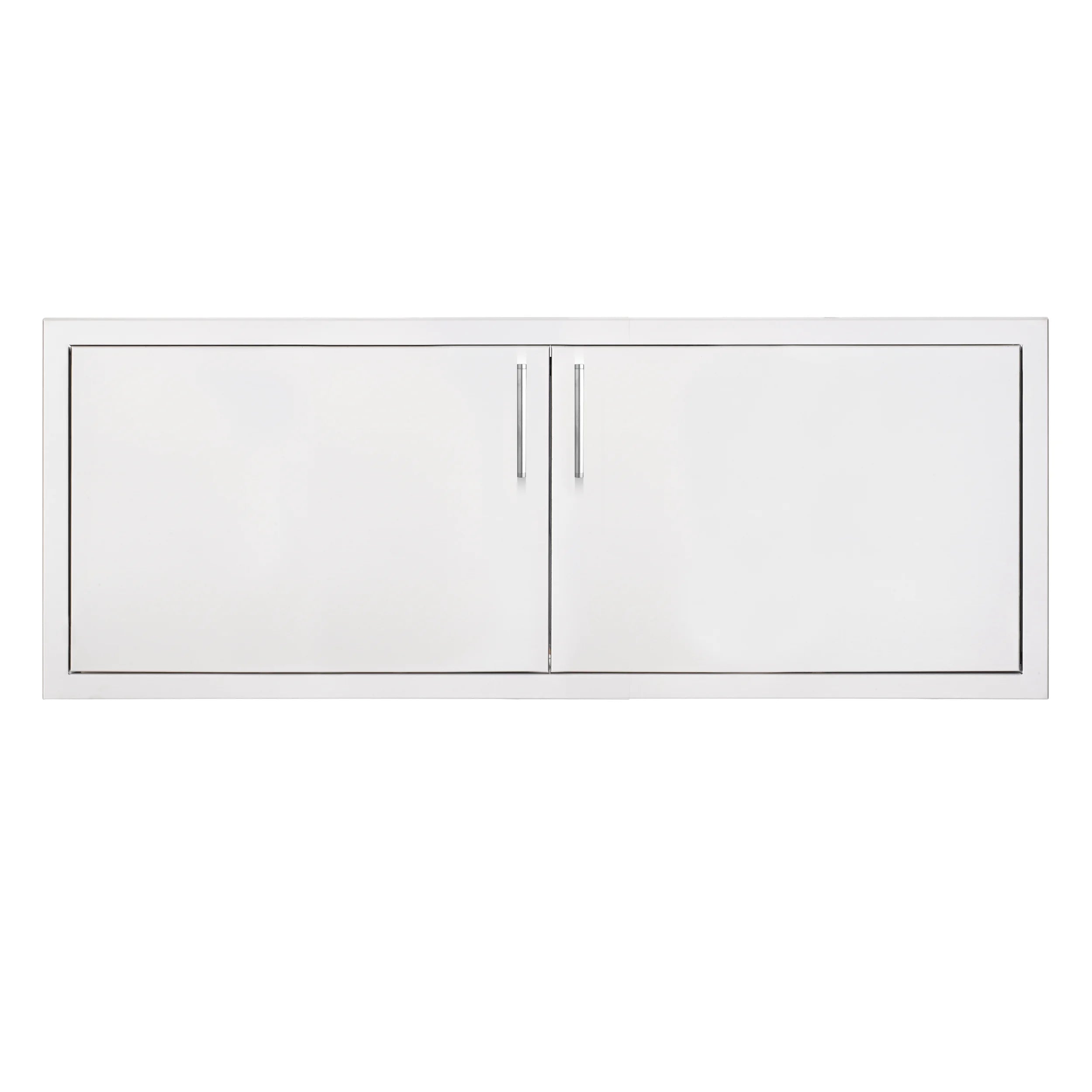 TrueFlame 45-inch double access door with white finish and two vertical handles