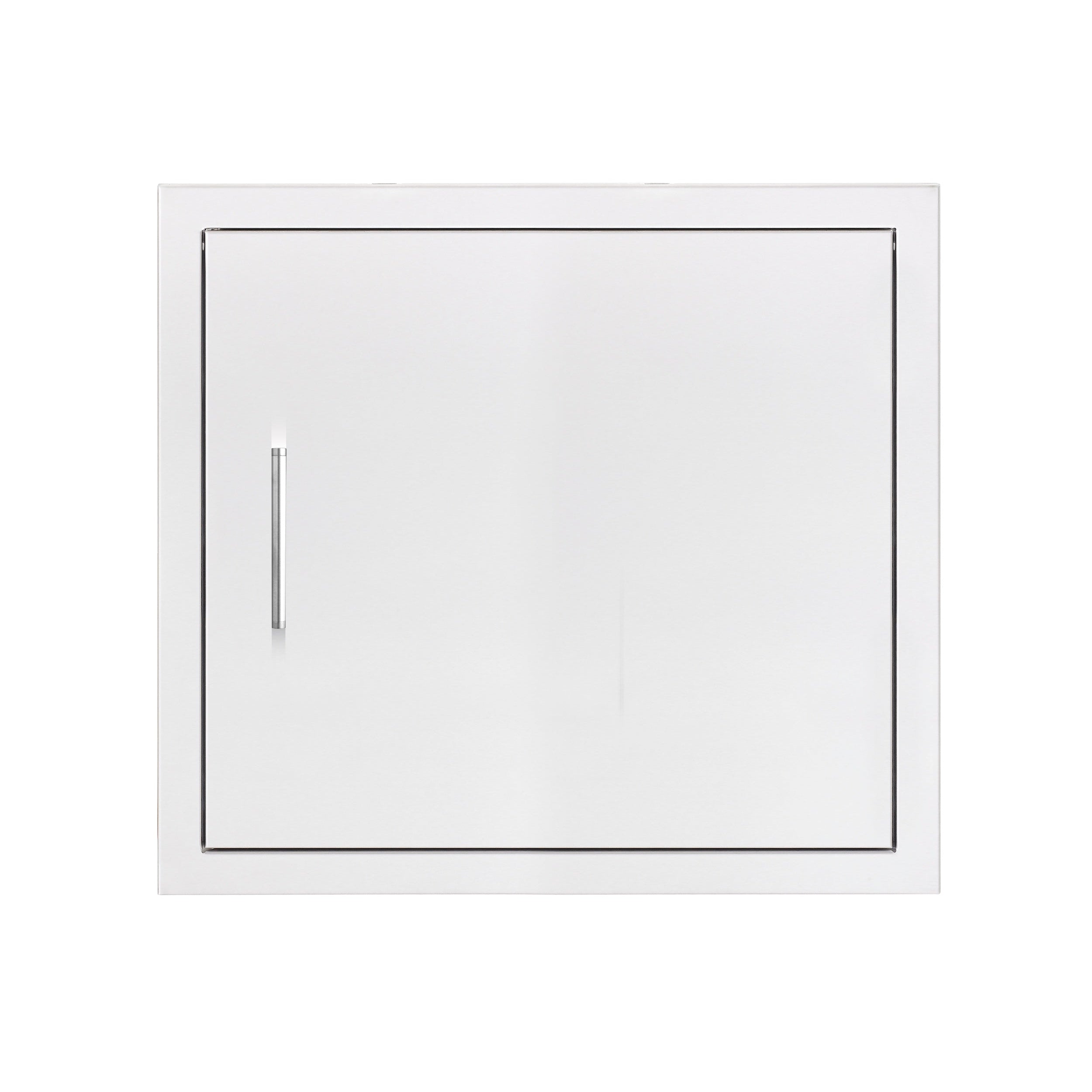 TrueFlame 22x20-inch horizontal access door with white frame and latch handle