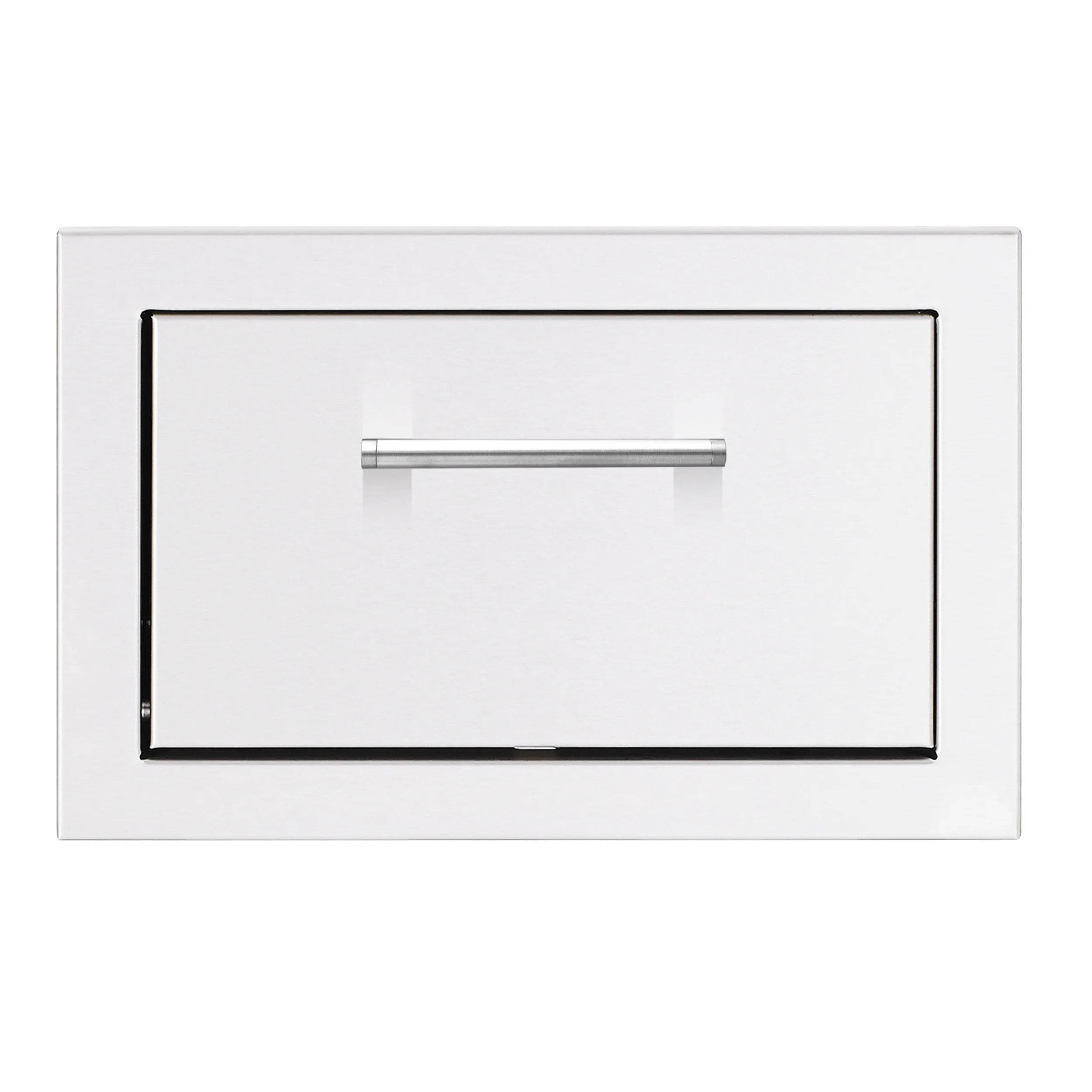 Wall-mounted paper towel holder with black frame and chrome bar