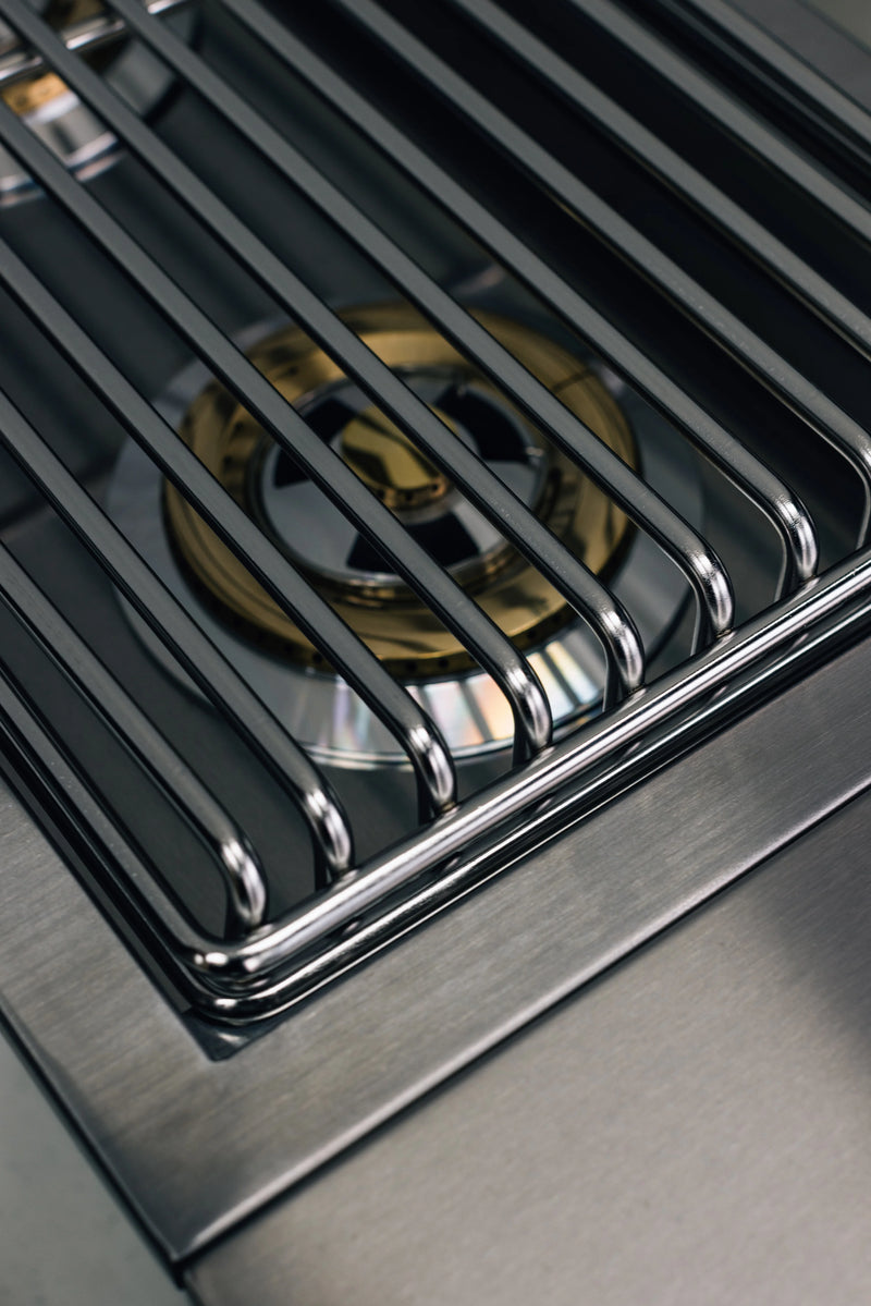 TrueFlame Double Propane Gas Side Burner in Stainless Steel (TFSB2L)