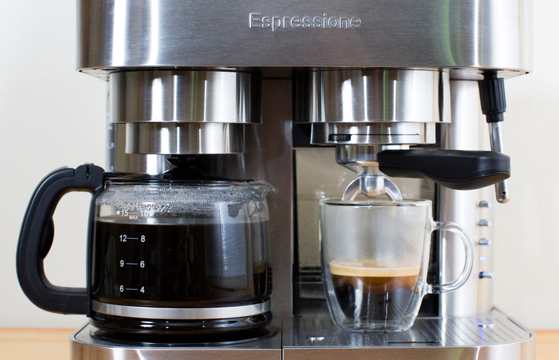 Espressione Stainless Steel Combination Espresso Machine & 10 Cup Drip Coffee Maker (EM-1040-I)