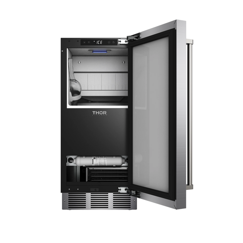 Thor Kitchen 15-Inch Gourmet Ice Maker with Drain Pump (TIM1502)
