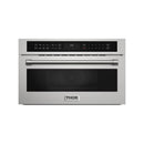 Thor Kitchen 3-Piece Appliance Package - 30-Inch Electric Wall Oven, Microwave with Air Fryer, and Warming Drawer in Stainless Steel