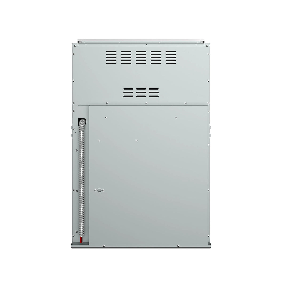 Thor stainless wall oven rear panel with ventilation slots and connection area