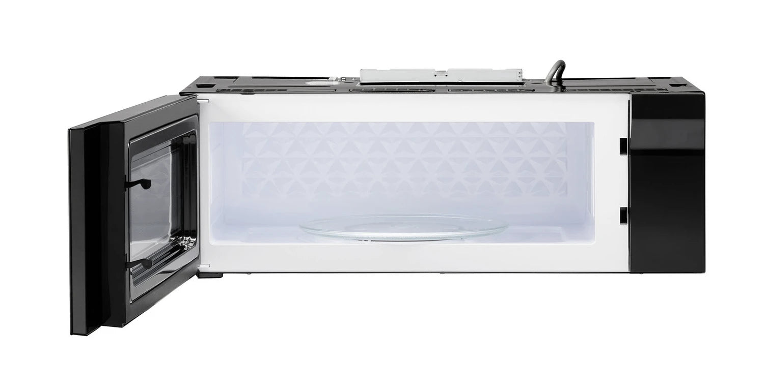 Thor Kitchen over-the-range slim microwave and vent hood, side open door with interior light