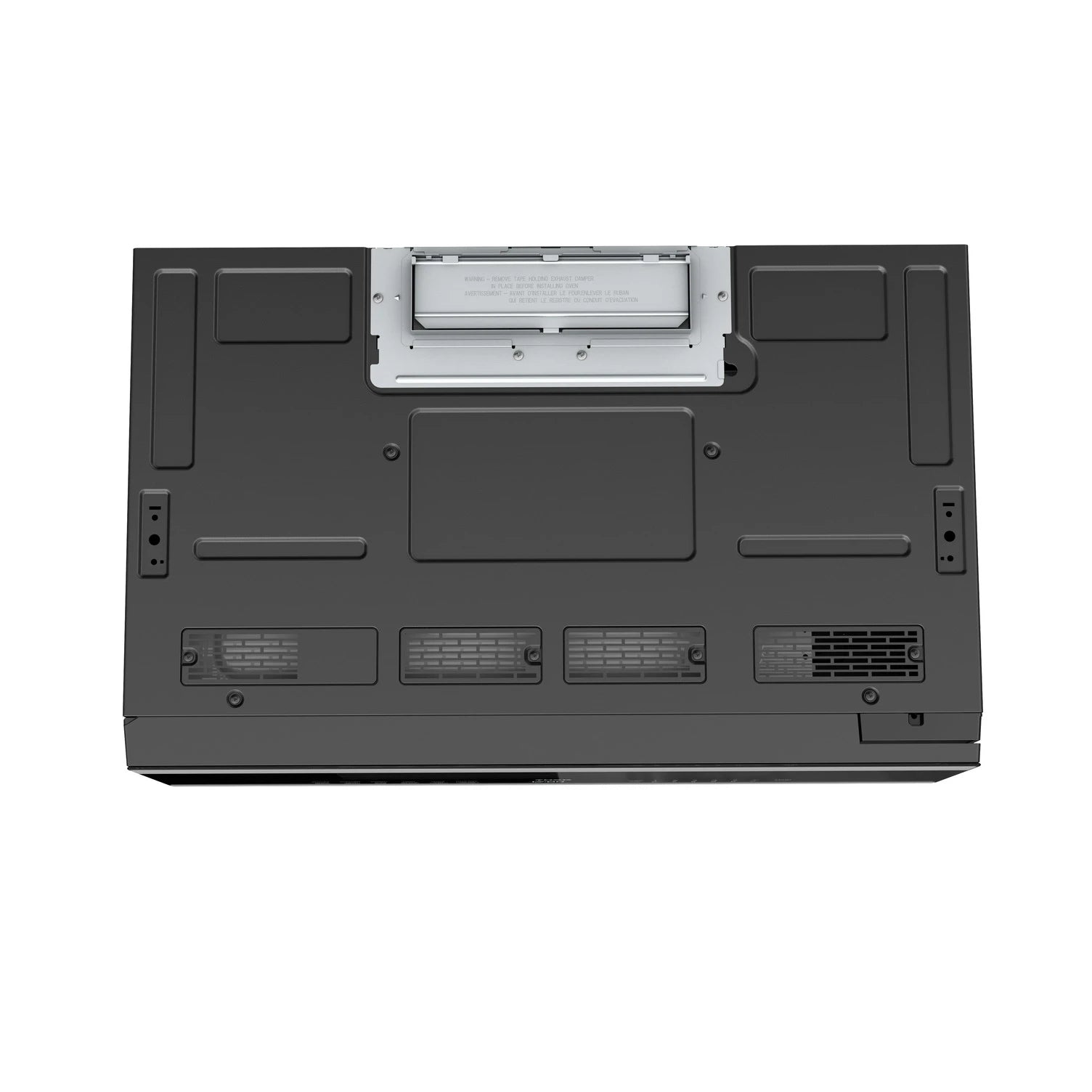 Thor Kitchen over-the-range slim microwave and vent hood, rear access panel and vent openings