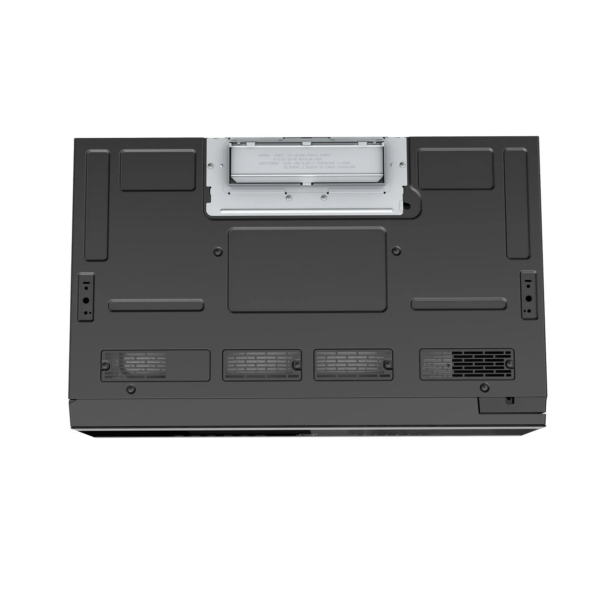 Thor Kitchen over-the-range slim microwave and vent hood, rear access panel and vent openings