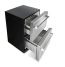 Thor Kitchen 2-Piece Appliance Package - 24-Inch Double Drawer Refrigerator and Freezer Drawer in Stainless Steel