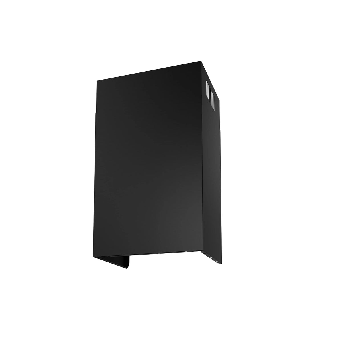 Black dishwasher door with side panel and control edge