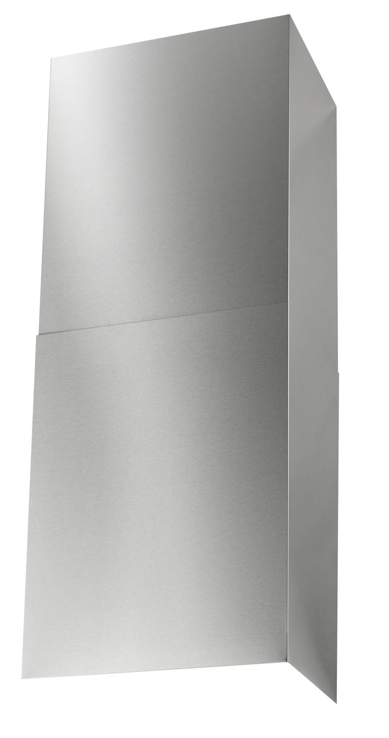 Stainless steel wall-mount range hood extension duct panel, rectangular