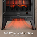 TURBRO Suburbs TS25 Smart Electric Fireplace Stove Heater, Panoramic 3-Sided View, WiFi Enabled (707-98-125AWIFI)