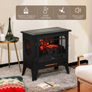 TURBRO Suburbs TS25 Smart Electric Fireplace Stove Heater, Panoramic 3-Sided View, WiFi Enabled (707-98-125AWIFI)