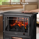 TURBRO Suburbs TS25 Smart Electric Fireplace Stove Heater, Panoramic 3-Sided View, WiFi Enabled (707-98-125AWIFI)