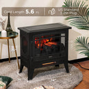 TURBRO Suburbs TS25 Smart Electric Fireplace Stove Heater, Panoramic 3-Sided View, WiFi Enabled (707-98-125AWIFI)