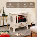 TURBRO Suburbs TS25 Smart Electric Fireplace Stove Heater, Panoramic 3-Sided View, WiFi Enabled (707-98-125AWIFI)
