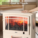 TURBRO Suburbs TS25 Smart Electric Fireplace Stove Heater, Panoramic 3-Sided View, WiFi Enabled (707-98-125AWIFI)