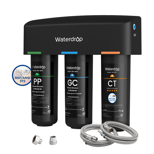 Waterdrop 3-stage Under Counter Direct Connect Filtration System (WD-TSA-10)