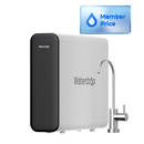 Waterdrop TSU 0.01 Micron Ultra Filtration Under Sink Water Filter System, 3-Stage Tankless Under Sink Water Filtration System with Faucet, Smart Panel, Not Lower TDS, Drilling Required (RP-WD-TSU-W)