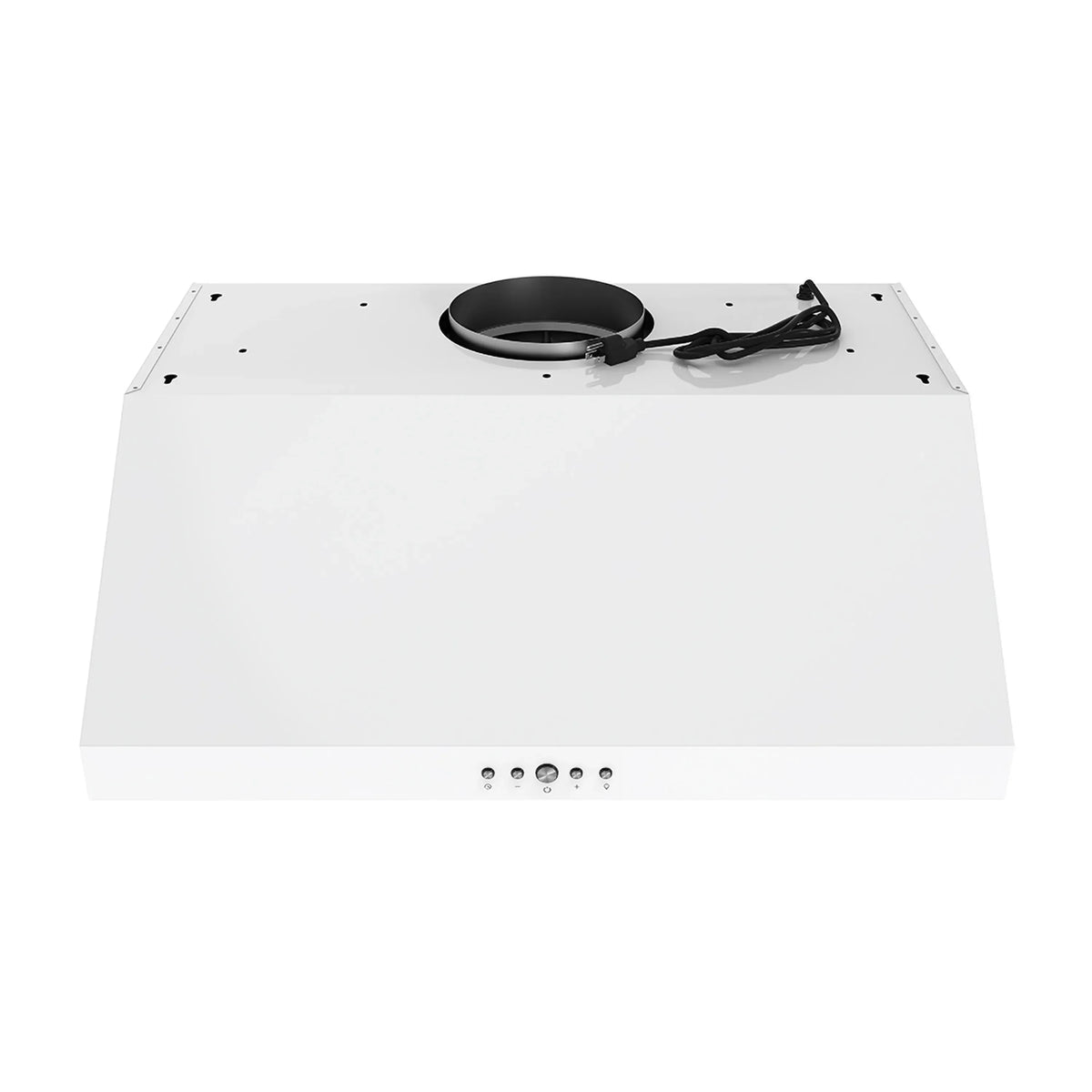 Thor Kitchen 4-Piece Appliance Package - 30-Inch Natural Gas Range, Counter-Depth Refrigerator, Under Cabinet Hood, & Dishwasher in White