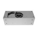 Convertible vent hood base plate with wiring and round duct collar