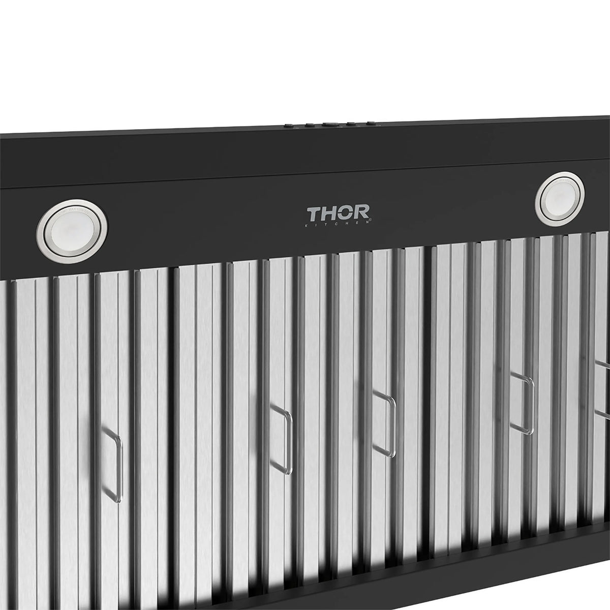 Thor Kitchen 36-Inch Convertible Under Cabinet Hood, 480 CFM and Baffle Filters in Black (TUH3648B)