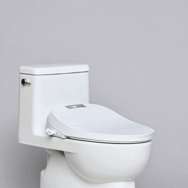 TUSHY Aura Smart Bidet Seat with Temperature Control for Seat, Water & Dryer, Instant Warm Water, Auto Open and Soft Close Lid