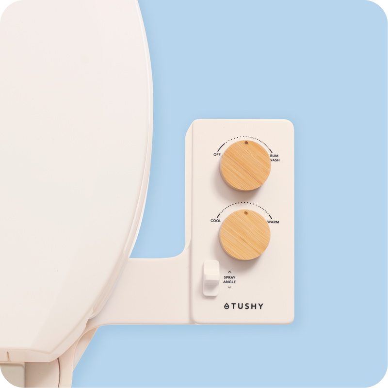 TUSHY Spa 3.0 Premium Bidet Attachment, Dual Temp Cold & Warm Water, Self Cleaning, Adjustable Pressure Nozzle & Angle Control